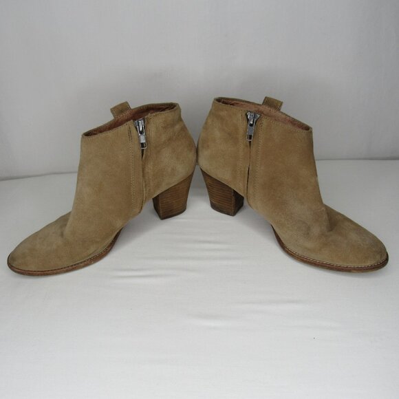 Madewell Tan Suede THE BILLIE BOOT Ankle Bootie Women's 8 - Picture 7 of 12